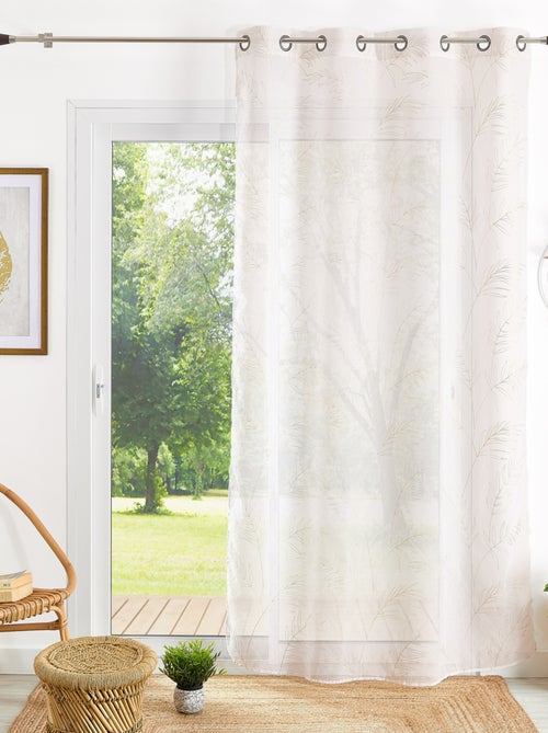 Tende ricamate con motivo a foglie - Kiabi