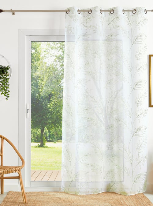 Tende ricamate con motivo a foglie - Kiabi