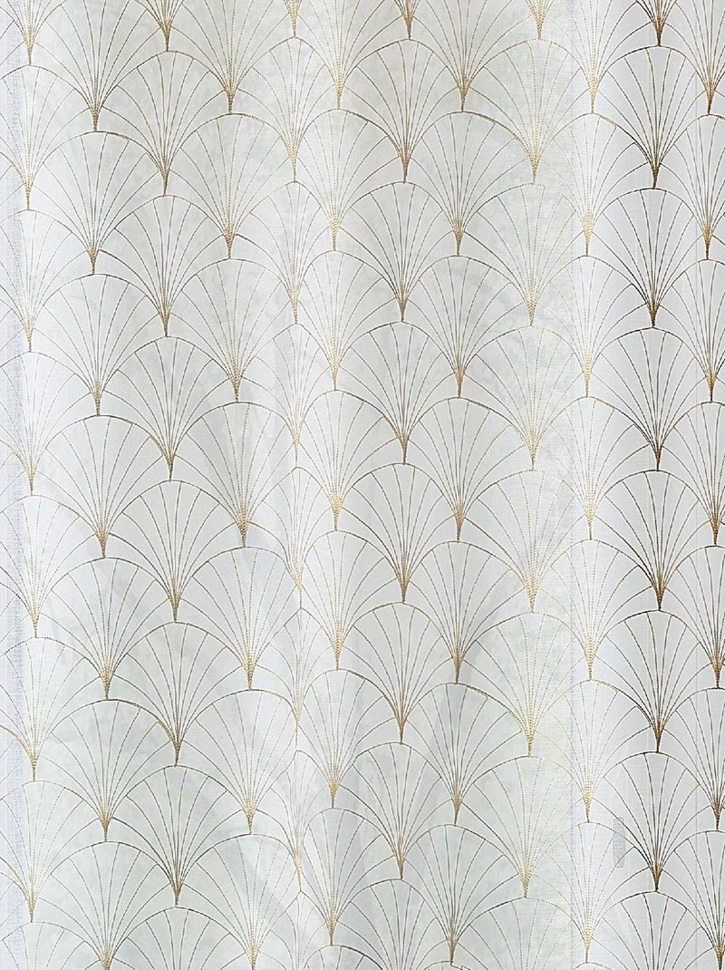 Tende ricamate in stile Art Déco Beige - Kiabi