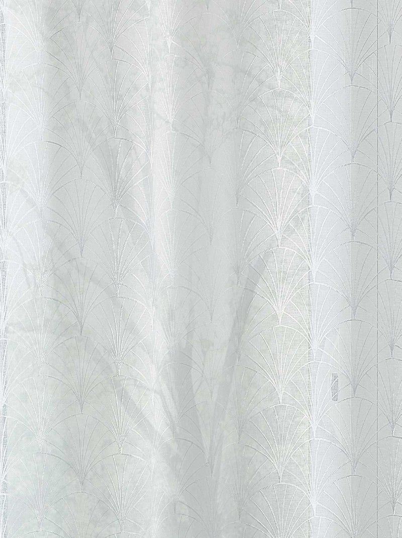 Tende ricamate in stile Art Déco Bianco - Kiabi