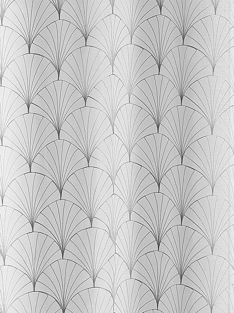 Tende ricamate in stile Art Déco Grigio chiaro - Kiabi
