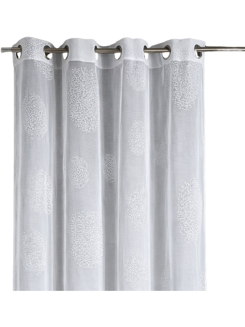 Tende rotonde con stampa magnetica Bianco - Kiabi