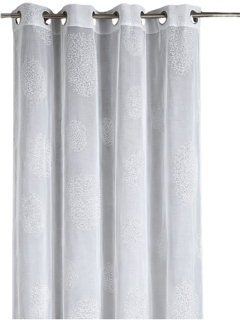 Tende rotonde con stampa magnetica Bianco - Kiabi