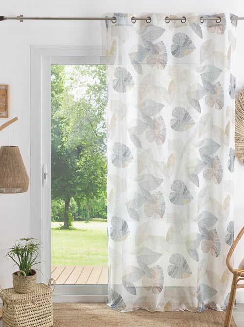 Tende trasparenti con stampe di foglie - Kiabi