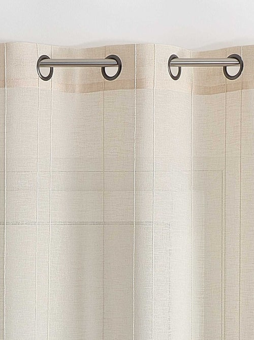 Tende velate a tinta unita con strisce sottili - Kiabi