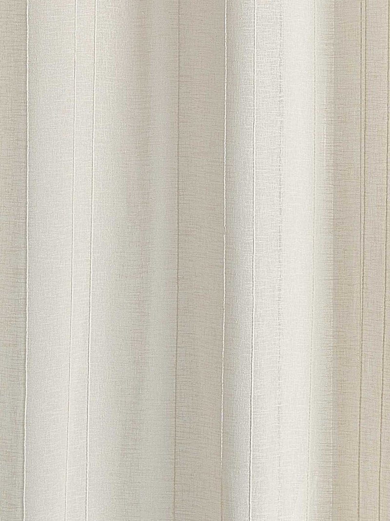 Tende velate a tinta unita con strisce sottili Legno naturale - Kiabi