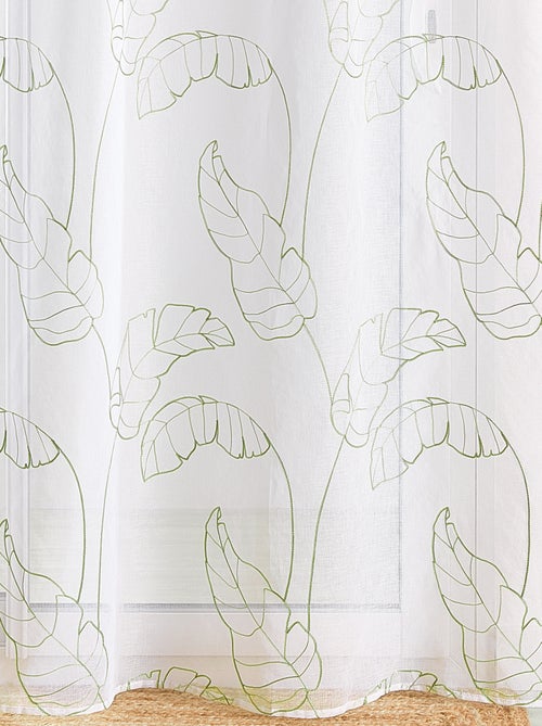 Tende velate con motivo a foglie e linguette nascoste - Kiabi