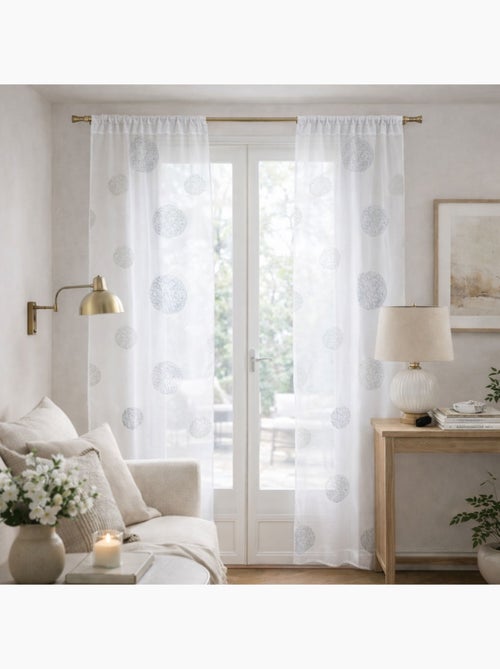 Tendine ricamate rotonde per finestre - Kiabi