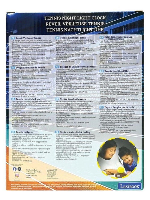 Tennis Sveglia a luce notturna con suoni - Kiabi