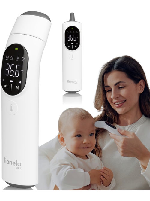 Termometro senza contatto LIONELO Feverscan - Funzione di memoria - Avviso febbre - Misura in 1 seco - Kiabi