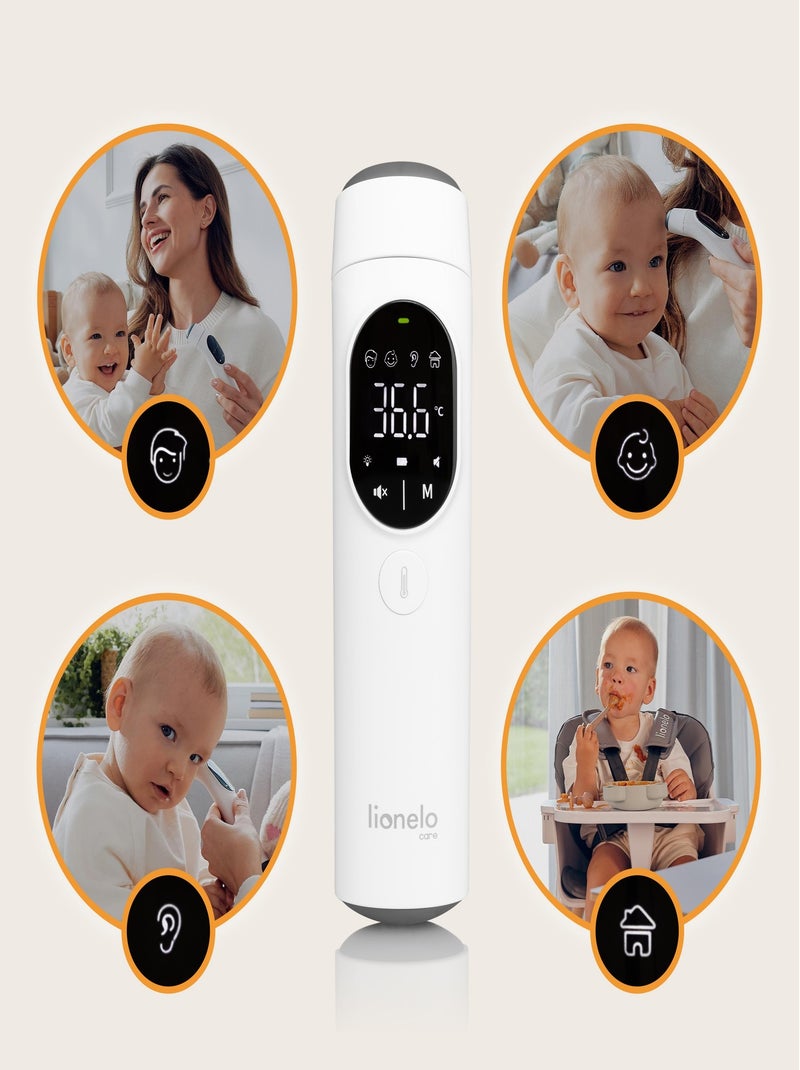 Termometro senza contatto LIONELO Feverscan - Funzione di memoria - Avviso febbre - Misura in 1 seco Bianco - Kiabi