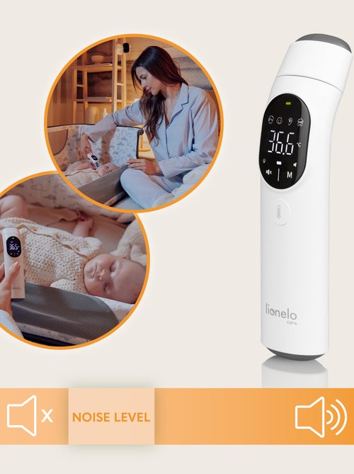 Termometro senza contatto LIONELO Feverscan - Funzione di memoria - Avviso febbre - Misura in 1 seco - Kiabi