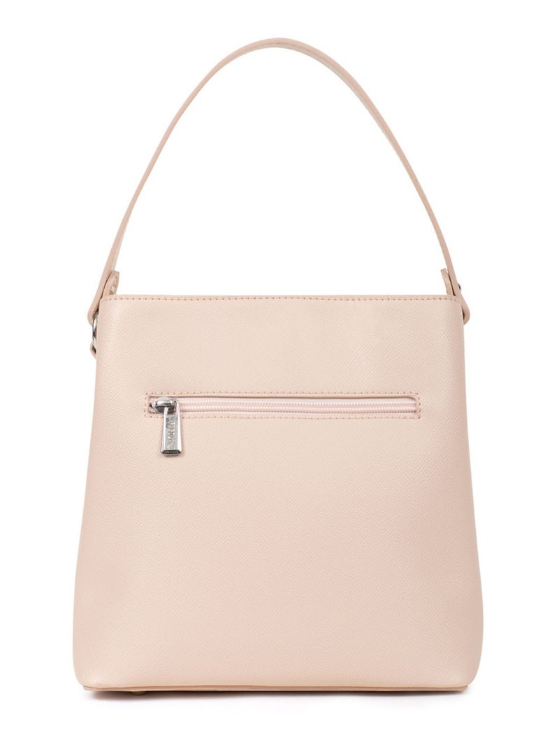 TESSA - Borsa a mano 1 manico Beige/Rosa - Kiabi