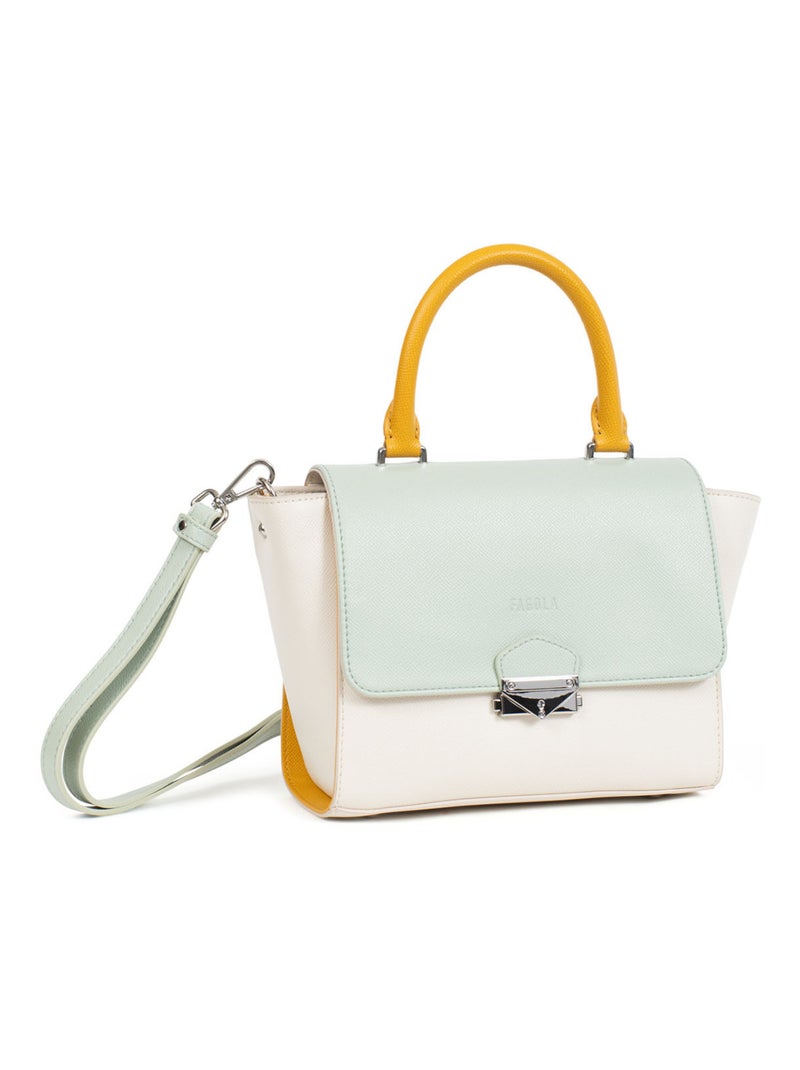 TESSA - Borsa a mano 1 manico Bianco Multicolore - Kiabi