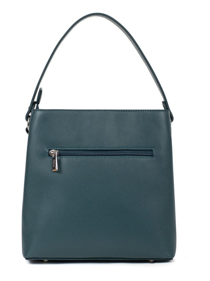 TESSA - Borsa a mano 1 manico Blu petrolio - Kiabi