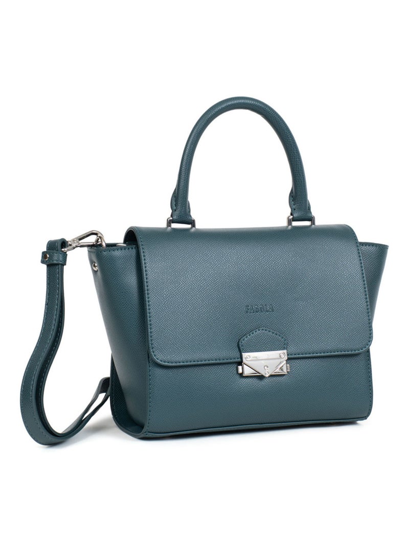 TESSA - Borsa a mano 1 manico Blu petrolio - Kiabi