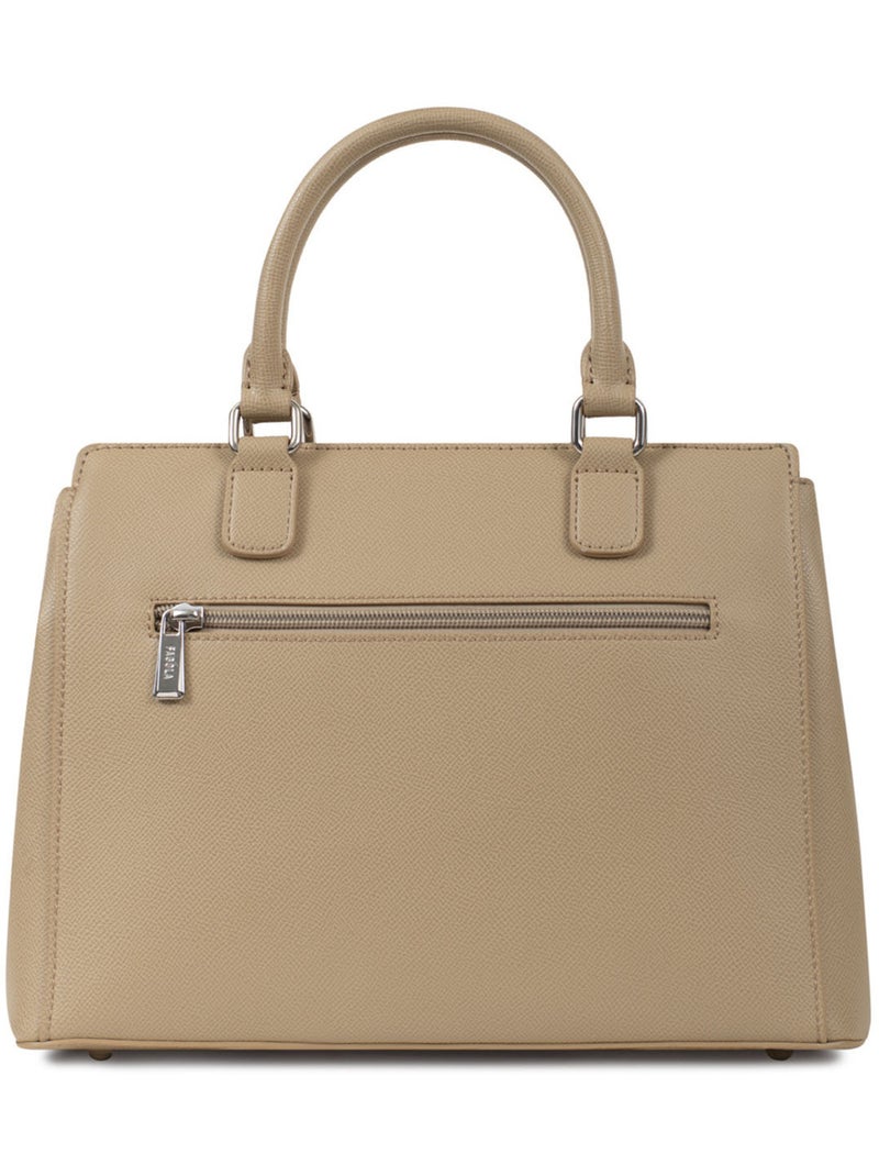 TESSA - Borsa a mano con 2 manici Marrone scuro - Kiabi