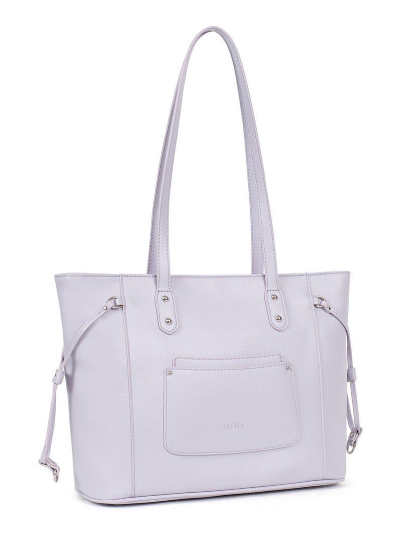 TESSA - Borsa a spalla tipo cabas Malva lilla - Kiabi
