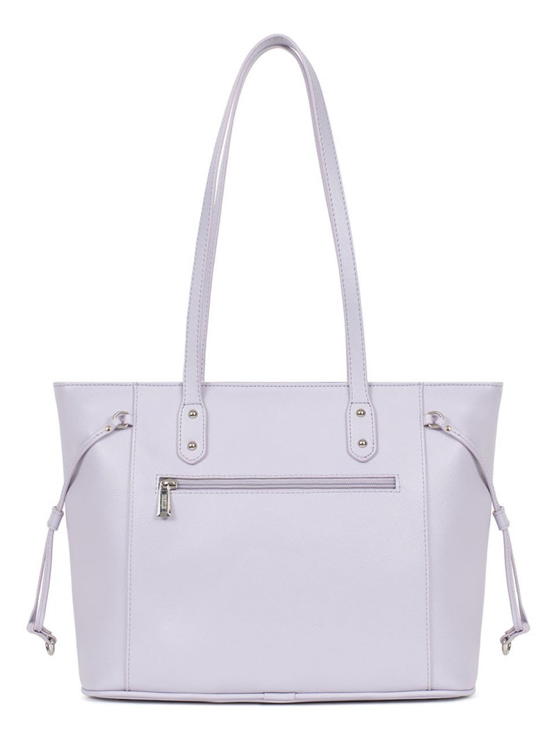 TESSA - Borsa a spalla tipo cabas Malva lilla - Kiabi