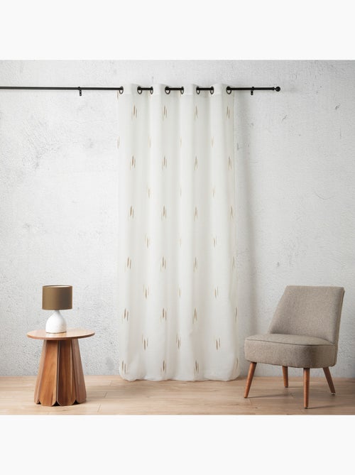 Tessuto velato con motivo ikat a fili tagliati - Kiabi