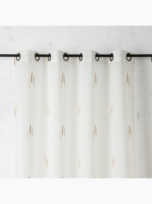 Tessuto velato con motivo ikat a fili tagliati - Kiabi