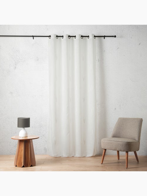 Tessuto velato con motivo ikat a fili tagliati - Kiabi