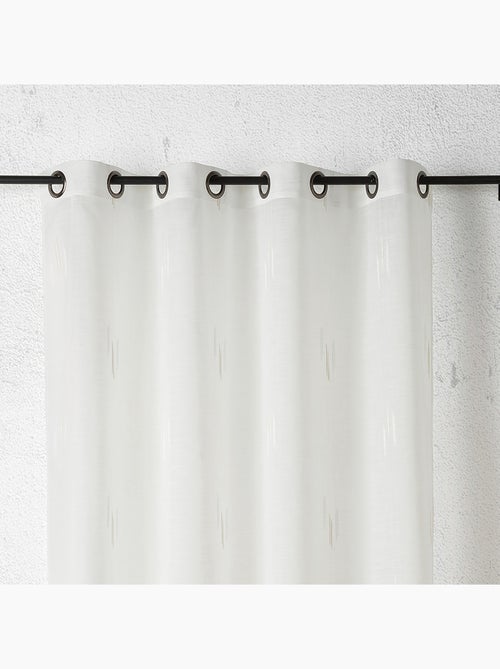 Tessuto velato con motivo ikat a fili tagliati - Kiabi