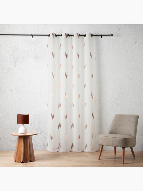 Tessuto velato con motivo ikat a fili tagliati - Kiabi