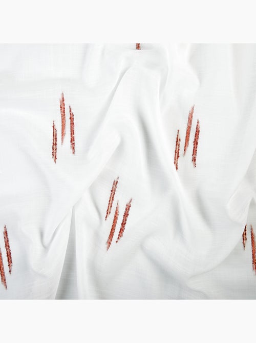 Tessuto velato con motivo ikat a fili tagliati - Kiabi