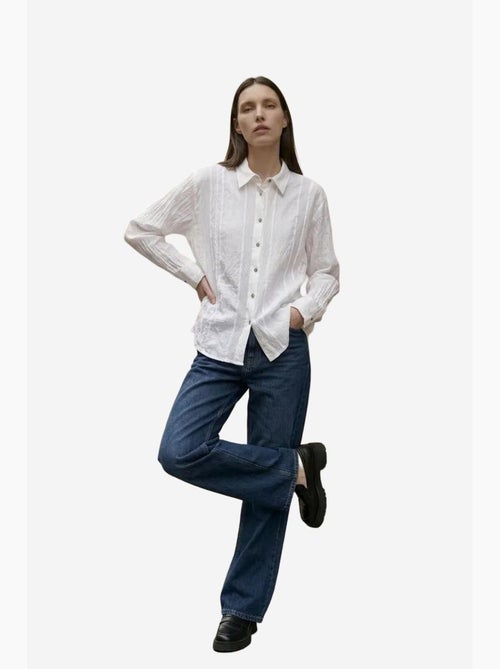 Textured woven button-up shirt my fashion - Kiabi Textured woven button-up shirt my fashion - Kiabi