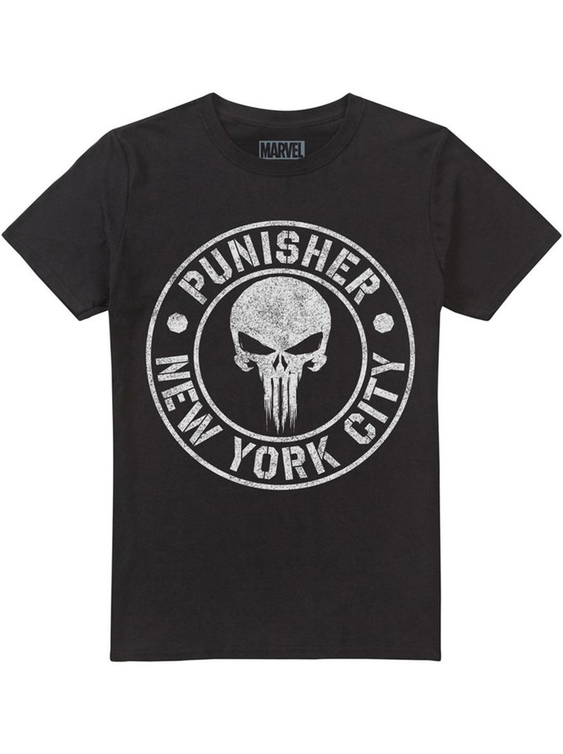 The Punisher NYC Maglietta Logo Uomo Nero - Kiabi