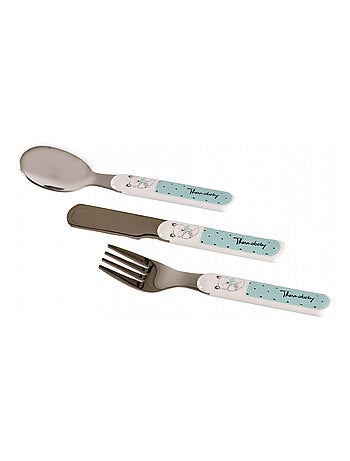 Thermobaby Astuccio posate bambino in acciaio inox design Bosco