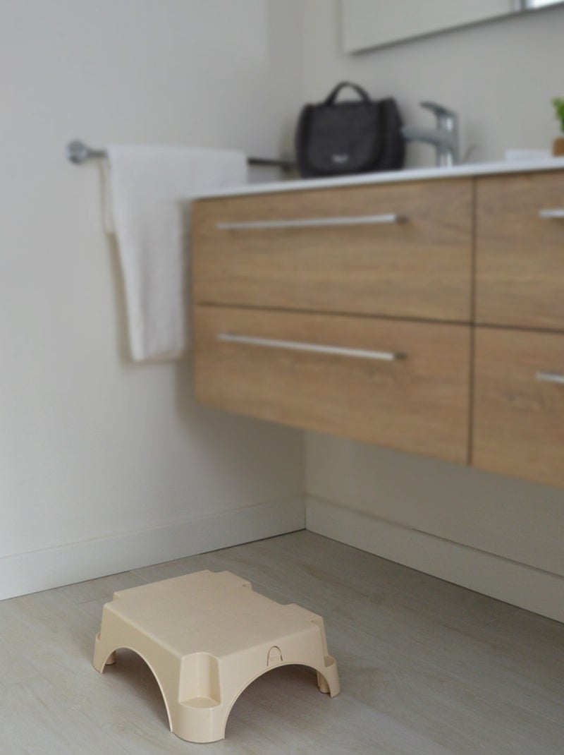 Thermobaby BabyScale sgabello largo antiscivolo massimo 150 kg Beige - Kiabi