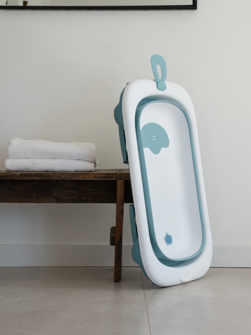 Thermobaby BALNÉA vasca da bagno per bebè pieghevole compatta con tappo di scarico Bianco - Kiabi