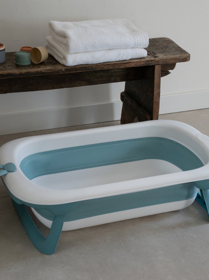 Thermobaby BALNÉA vasca da bagno per bebè pieghevole compatta con tappo di scarico Bianco - Kiabi