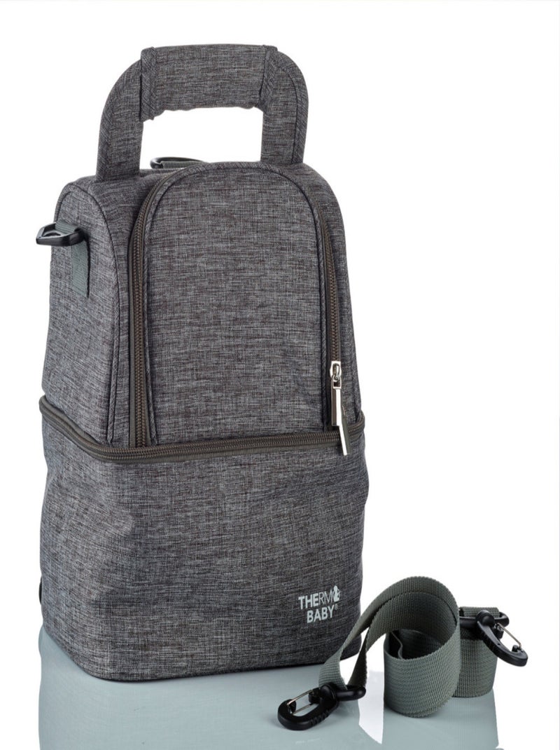 Thermobaby borsa termica per pasti 4,5 L a 2 scomparti Grigio - Kiabi