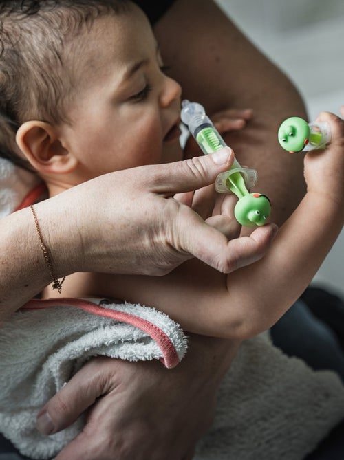 Thermobaby confezione da 2 siringhe nasali da 10 ml a forma di ranocchia in silicone - Kiabi