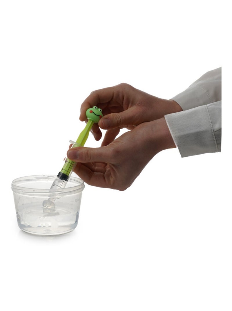 Thermobaby confezione da 2 siringhe nasali da 10 ml a forma di ranocchia in silicone Verde - Kiabi