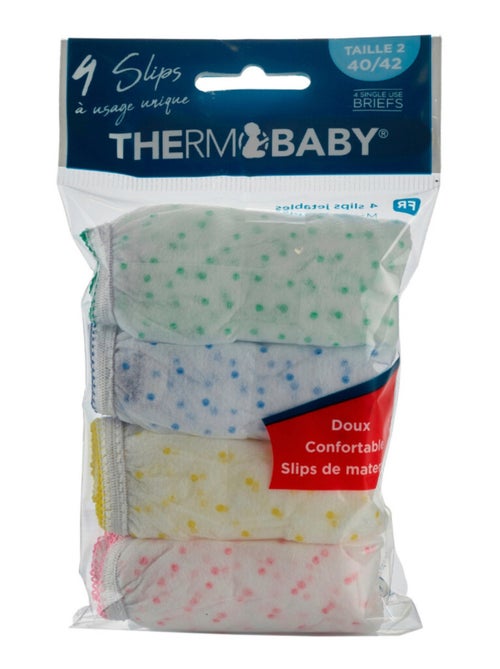 Thermobaby confezione da 4 slip da maternità monouso taglia 3 44/46 con cintura elastica - Kiabi