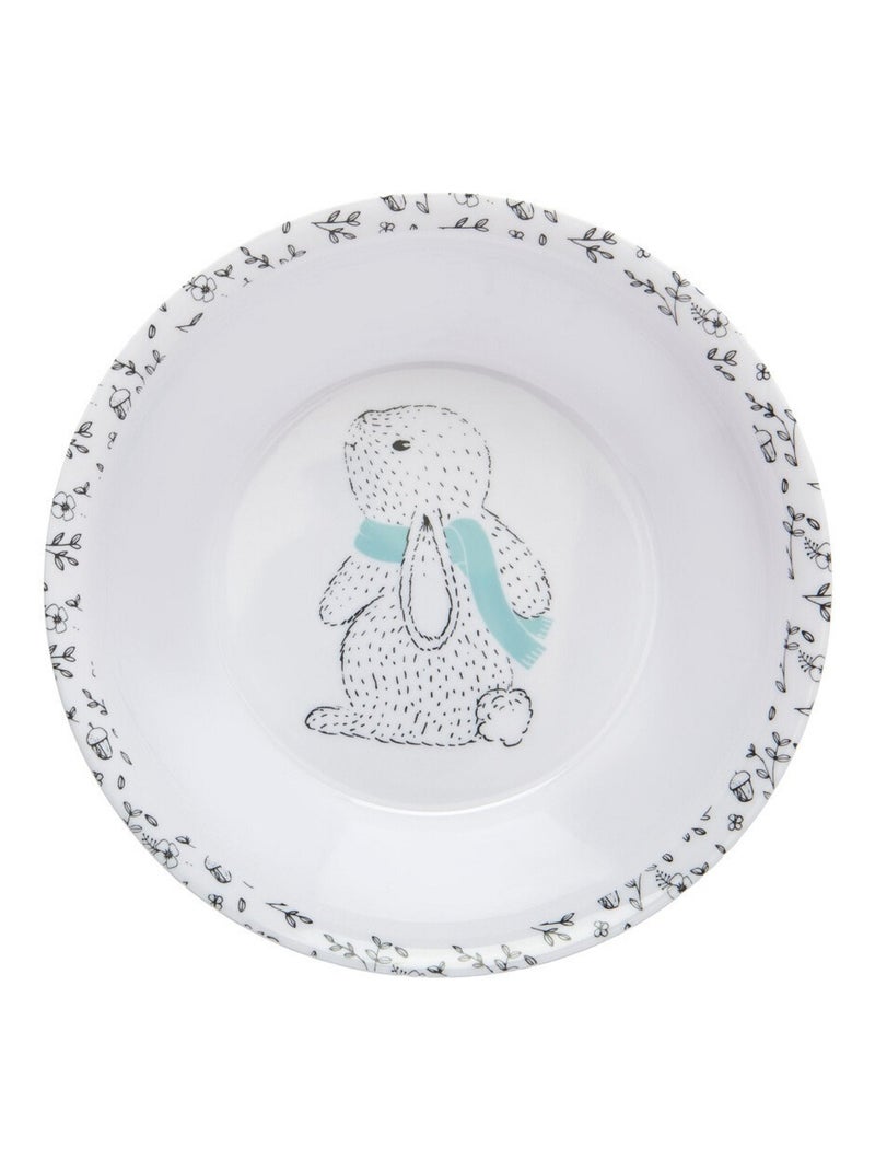 Thermobaby Il mio primo set di stoviglie in melammina per bambini Bianco Blu - Kiabi