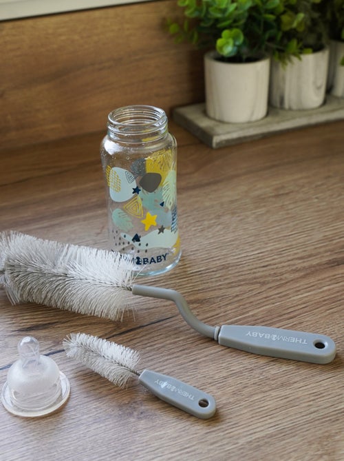 Thermobaby scopino rotativo per biberon e spazzole per tettine Gris Charme - Kiabi