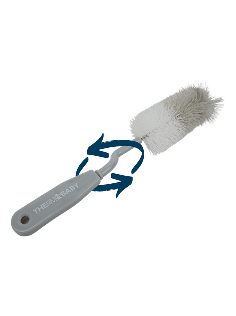 Thermobaby scopino rotativo per biberon e spazzole per tettine Gris Charme Grigio - Kiabi