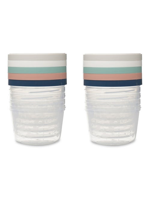 Thermobaby set da 10 contenitori per pasti per bambini 250 ml con coperchi ermetici - Kiabi Thermobaby set da 10 contenitori per pasti per bambini 250 ml con coperchi ermetici - Kiabi