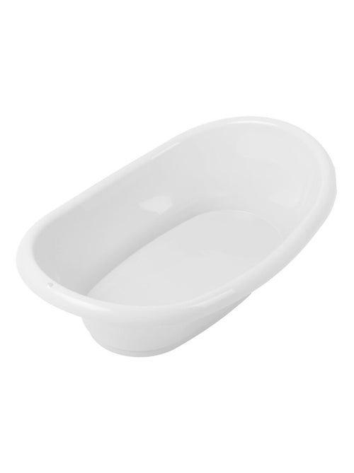 Thermobaby vaschetta per bagnetto Vasco per bebè in polipropilene bianco mughetto bordi arrotondati - Kiabi Thermobaby vaschetta per bagnetto Vasco per bebè in polipropilene bianco mughetto bordi arrotondati - Kiabi