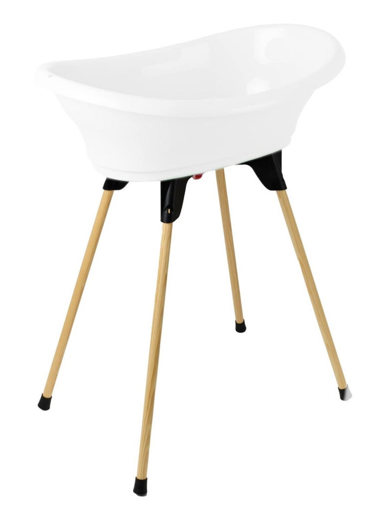 Thermobaby vaschetta per bagnetto Vasco per bebè in polipropilene bianco mughetto bordi arrotondati Bianco - Kiabi