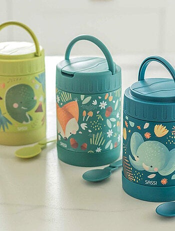 Thermos pasti bebè in acciaio inox animali | sassi junior | sassi junior