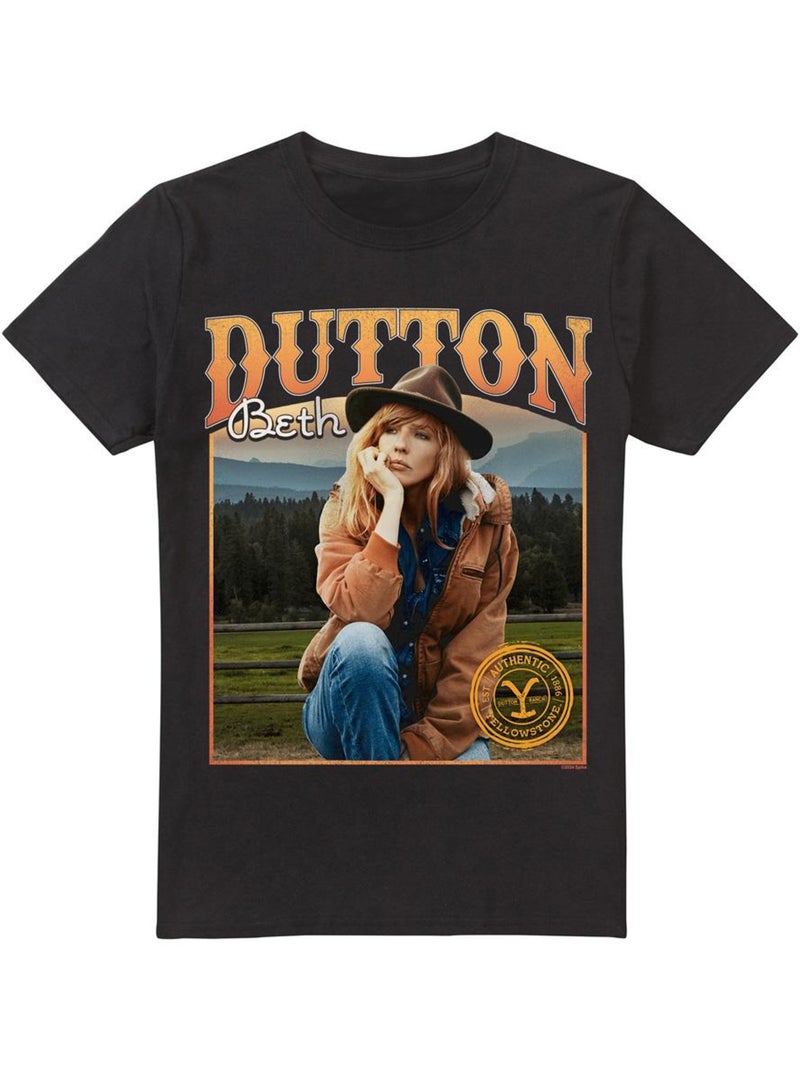 Thoughts maglietta beth dutton uomo - yellowstone Nero - Kiabi