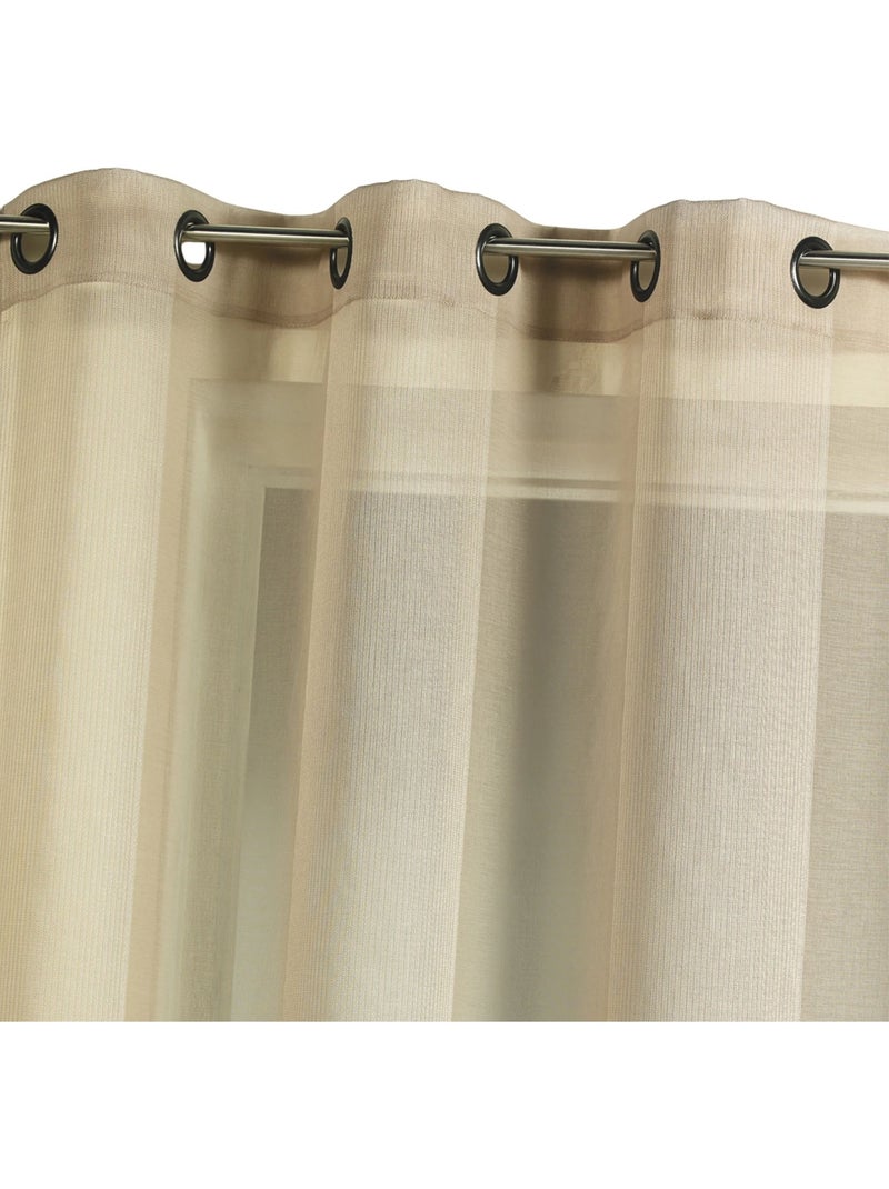 Tinta unita con strisce tono su tono Beige - Kiabi