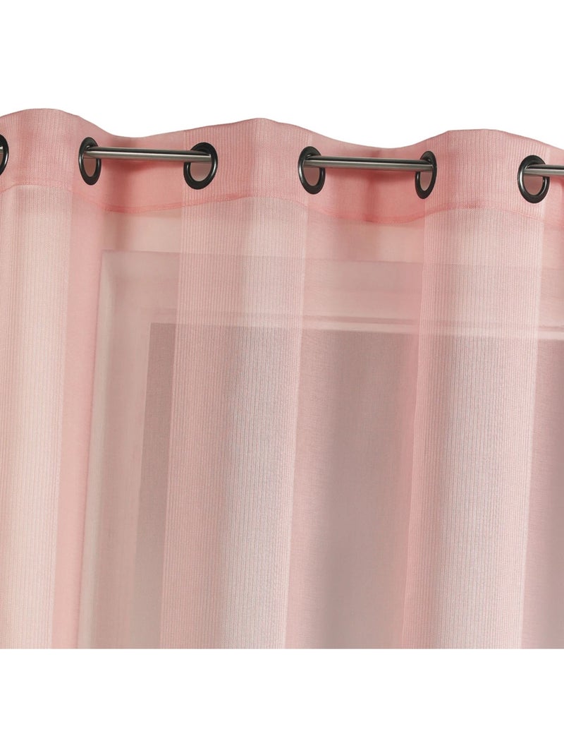 Tinta unita con strisce tono su tono Rosa pastello - Kiabi