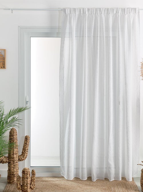 Tinta unita con treccia arricciata e righe a fantasia - Kiabi